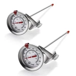 Kt Thermo Deep Fry Thermometer With Instant Read,dial 6-inch(2pack , Silver. Fixed Price $23.42.