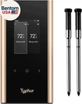 Sync Gold Wireless Wifi Meat Thermometer, 2 Slim Probes, 6 Sensors, 10x Stronger. Fixed Price $239.06.