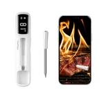 4-inch Short Probe Wireless Meat Thermometer 1000ft Bluetooth, Clear Led Displ. Fixed Price $35.99.