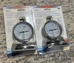 (2) Comark Refrigerator/freezer Thermometer Stainless Steel Construction Rft2ak. Fixed Price $9.99.