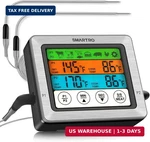Smartro St54 Dual Probe Digital Meat Thermometer For Cooking Food Kitchen Oven B. Fixed Price $29.23.