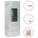 Vidaxl Bbq Oven Smoker With Wood Chips 17.5"x11.4"x43.3" Galvanized Steel. Fixed Price $302.70.