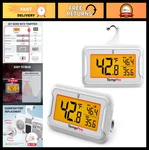 Large Backlit Lcd Refrigerator Thermometer 2 Pack - Waterproof Freezer Gauge, Ma. Fixed Price $28.99.