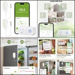 Mocreo Wifi Refrigerator Freezer Thermometer Alarm App Remote Monitor 2 Sensors. Fixed Price $60.67.