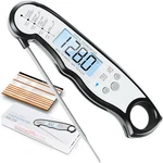 Imsaferell Digital Meat Thermometer Instant Read Backlight Black/silver. Fixed Price $21.23.