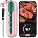 Wireless Meat Thermometer For Grilling And Smoking, Cp10 500ft Probe Thermo. Fixed Price $77.99.