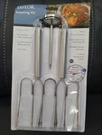 Taylor 3 Piece Roasting Kit - Meat Thermometer And Turkey Lifters 3504tl New. Fixed Price $15.99.