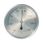 Hokco Spiral Thermometer Temperature Gauge 3.25 In Brushed Aluminum Dial Bezel. Fixed Price $18.00.