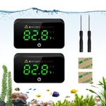 Moonorange Digital Aquarium Thermometer, Stick-on Fish Tank Black-2 Pack. Fixed Price $16.36.