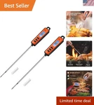 Professional 5.3 Inch Probe Meat Thermometer Set - Ideal For Grilling And Frying. Fixed Price $27.54.