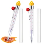 2 Pcs Candy Thermometer With Pot Clip 8" Deep Fry Oil Instant Rea.... Fixed Price $11.88.