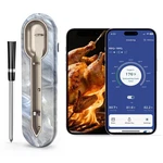Aurasky Wireless Meat Thermometer With Unique Stone Texture, Smart Whitegrey. Fixed Price $38.71.