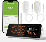 Wifi Remote Thermometer Freezer Alarm, 1/3 Mile Long Range, With Ip67 Waterproof. Fixed Price $140.99.