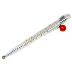 8" Long Glass Candy & Deep Frying Thermometer W/ Hang Hook, Both F/c Up To 400f. Fixed Price $15.59.