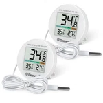 Geevon Refrigerator Thermometer 2 Pack Ip65 Waterproof, With 8724w, White. Fixed Price $29.94.