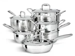 Paderno Canadian Classic Stainless Steel Cookware Set, Dishwasher & Oven Safe, 1. Fixed Price $620.98.