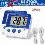 2 Pack Digital Freezer/fridge Thermometer W/ Led Alarm Indicator Min/max Memory. Fixed Price $16.98.