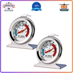 2-pack Refrigerator Freezer Thermometers Large Dial Analog Temperature Gauge. Fixed Price $11.08.
