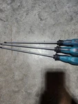Penggong Nu-751 3 Piece Screwdriver Set Phillips Slotted Ergonomic Blue. Fixed Price $18.00.