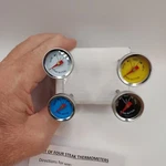 New - Steak Button Mini Thermometers Color Coded Set Of 4. (2.75" Long).. Fixed Price $10.00.