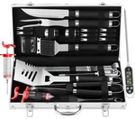 Grilljoy 24pcs Bbq Grill Tools Set With Meat Thermometer And Inject... Fast Ship. Fixed Price $42.99.