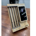 Meater Block 4-probe Wireless Digital Meat Thermometer Bamboo Base. Fixed Price $200.00.