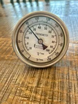 New Concord Kettles 3" Stainless Steel Glass Dial Thermometer. Fixed Price $20.00.