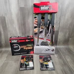 Weber Igrill 2 Thermometer, Additional Meat Probes, & Premium 3 Piece Tool Set. Fixed Price $89.95.