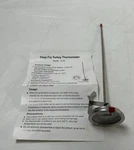 12" Kk Thermo Meat Cooking Thermometer Stainless Steel Bbq Grill Turkey Deep Fry. Fixed Price $9.99.