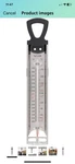 Taylor Candy/deep Fry Thermometer, Temperature Guide Stainless Steel New 3511-21. Fixed Price $6.49.