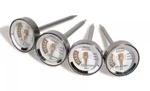 Outset Mini Button Thermometer For Steak Grilling And Bbq Set Of 4. Fixed Price $13.00.