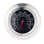 1pc 3" Face 1000f Thermometer Temperature Gauge Bbq 3inch (75mm), Silver. Fixed Price $13.35.