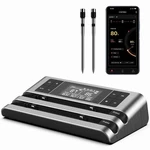 Dewjom Wireless Meat Thermometer With Dual-sensor Probe, 500ft Remote Monitoring. Fixed Price $25.51.