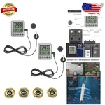 Smart Digital Fridge Thermometer, Sound Alarm, 2 Units Included. Fixed Price $41.99.