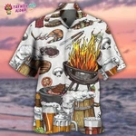 Bbq Grill And Drink Beer Hawaiian Shirt Trendy Aloha. Fixed Price $21.00.