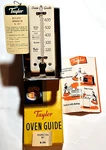 Taylor Oven Guide Enamel 600 F Thermometer No. 5927 W/ Box & Tag, 6/1954 Ppd2u. Fixed Price $28.50.