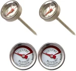 New Charcoal Companion Cc9025 Reusable Steak Button Thermometer Set (4 Included). Fixed Price $24.97.