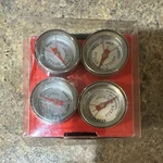 Charcoal Companion Stainless Steel Steak Thermometers Set Of 4, Reusable, Cc9025. Fixed Price $12.00.