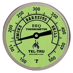 Tel-tru Large Glow In The Dark Bbq Smoker Thermometer Bq300 3" Face 4" Stem 500f. Fixed Price $75.36.