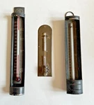 Lot Of 3 Antique Tin Metal Thermometers Tycos Wilder Andrew Lloyd Elec. Heat. Fixed Price $65.00.