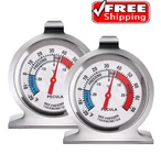 2-pack Refrigerator Thermometers Large Dial For Fridge & Freezer. Fixed Price $9.94.
