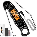 Temola Meat Thermometer, Instant Read Food Extra Probe-bk-og, Black. Fixed Price $26.80.