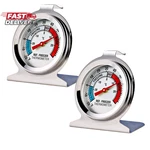 2 Pack Refrigerator Freezer Thermometer Large Dial Analog. Fixed Price $8.95.