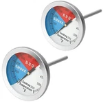 Bbq Smoker Thermometer, 2-inch Dial Temperature Gauge With Fahrenheit And Hea.... Fixed Price $18.42.