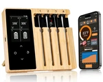 Smart Wireless Meat Thermometer 4 Probes Upgraded Large Lcd Display Acc.... Fixed Price $111.19.