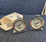(qty 2) Sysco Refrigerator And Freezer Analog Thermometer Silver 3" Dial. Fixed Price $19.99.