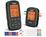 Yiou Extended Range Wireless Bbq Meat Thermometer 4 Probes 500ft New In Box. Fixed Price $19.99.