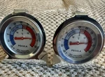 Refrigerator Freezer Thermometer 2 Pack Stainless Steel Battery Free New. Fixed Price $16.95.