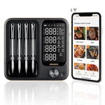 Wireless Meat Thermometer With 4 Probes, Wifi Digital. Fixed Price $153.85.