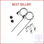 Delixike Probe Thermometer, 2 Pack, Stainless Steel, 1000f Max, Digital, Wired,. Fixed Price $17.05.